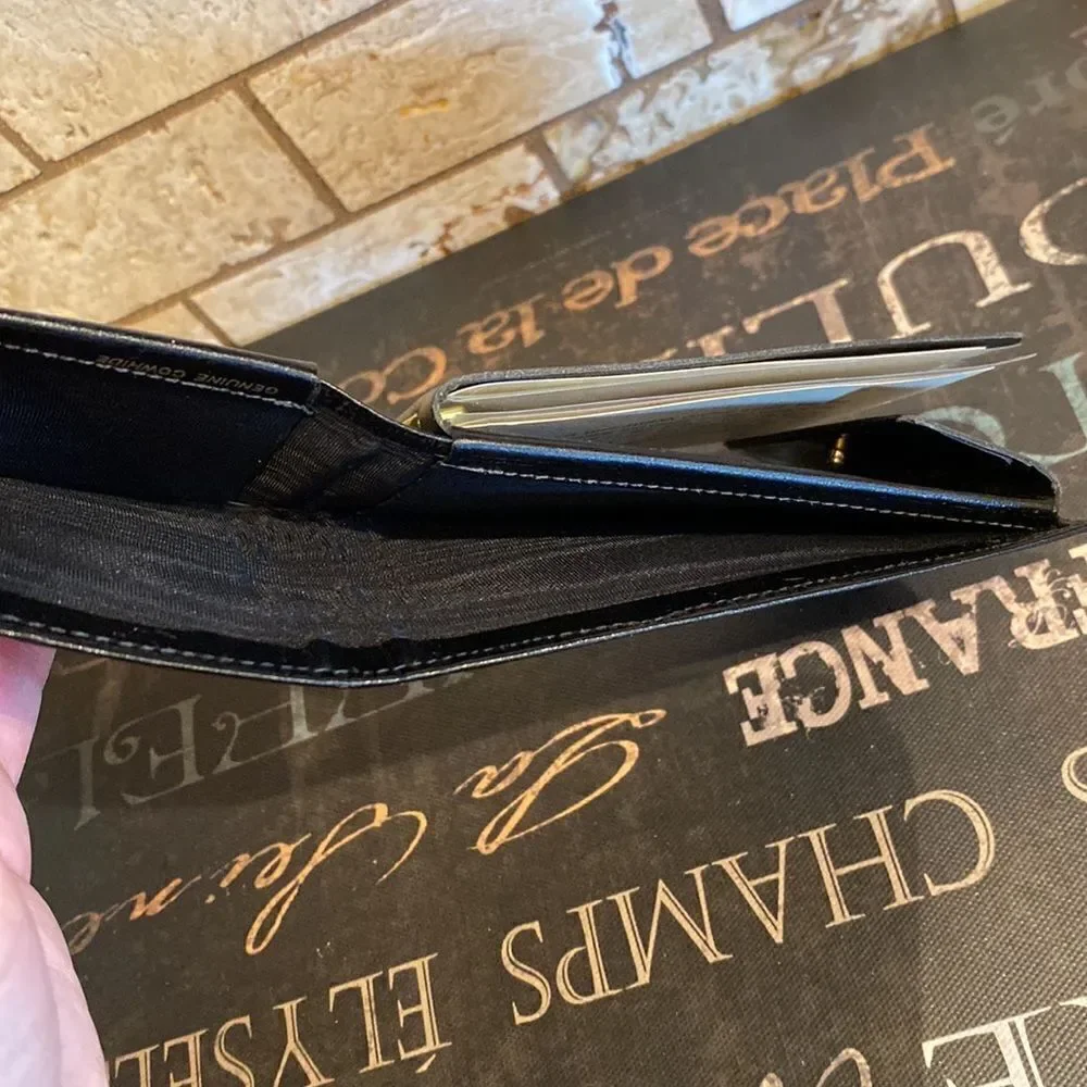 NWT SWANK Suede Stripe Wallet